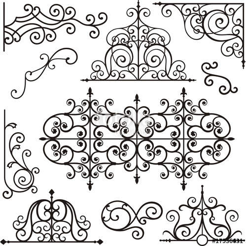 499x500 Wrought Iron Ornamental Designs Stock Image And Royalty Free