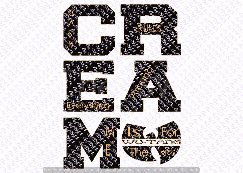 794x567 C R E A M Wu Tang Quote Quote Overlay Vinyl Etsy