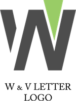 150x200 W V Letter Logo Vector