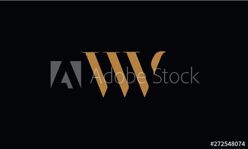 500x300 Wv Logo Design Template Vector Illustration
