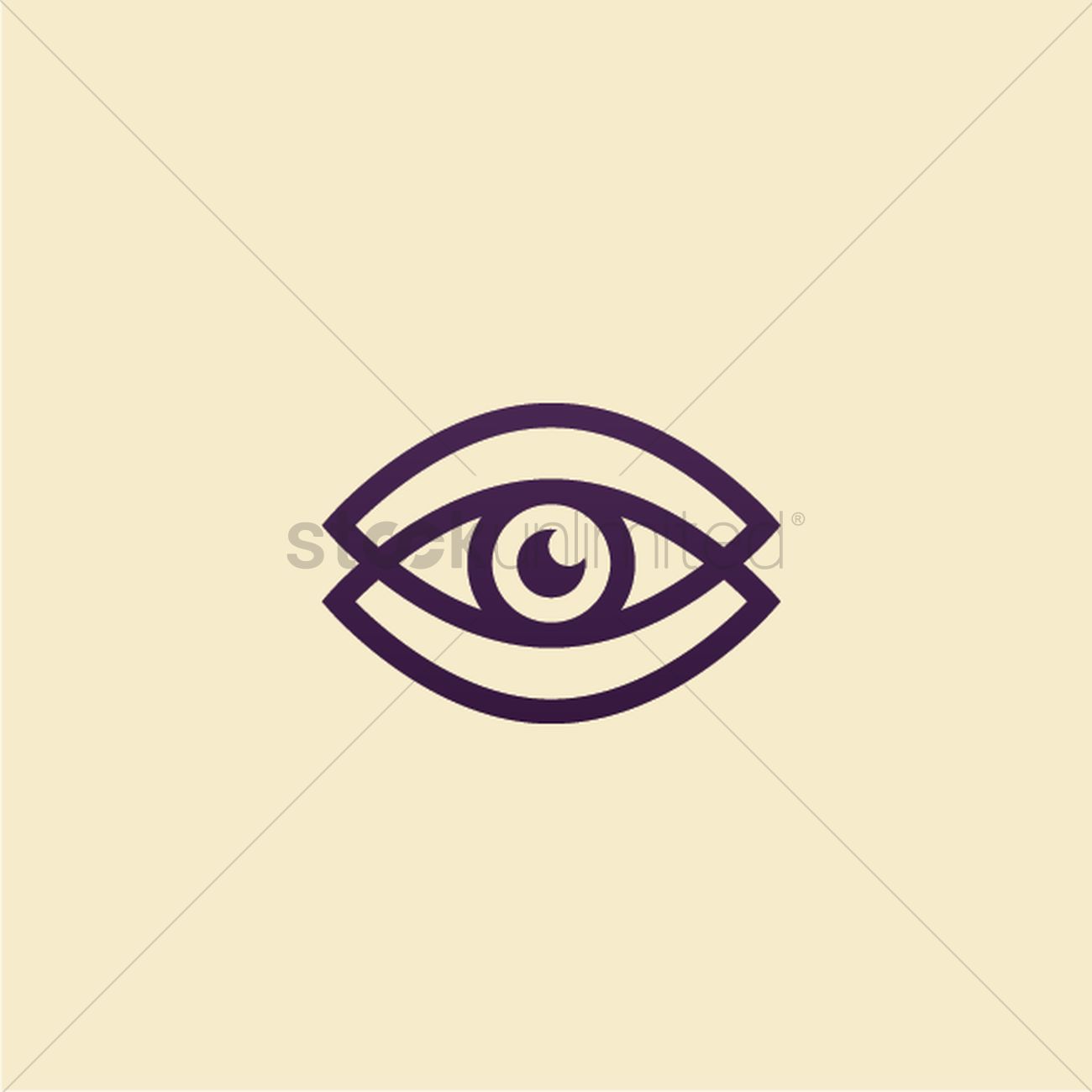 1300x1300 Abstract Eye Icon Vector Image
