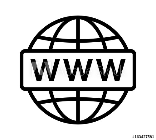 500x450 Visit Internet Online Or World Wide Web Line Art Vector Icon