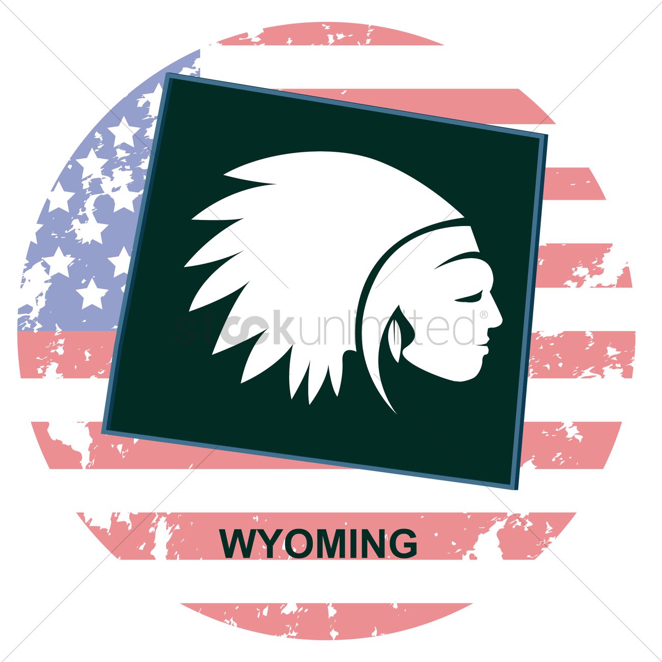 1300x1300 Wyoming State Vector Image