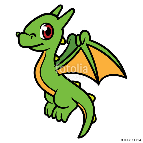 500x500 Cartoon Wyvern Illustration Stock Image And Royalty Free Vector