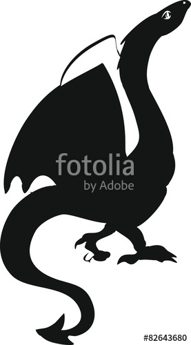 277x500 Silhouette Of Wyvern Stock Image And Royalty Free Vector