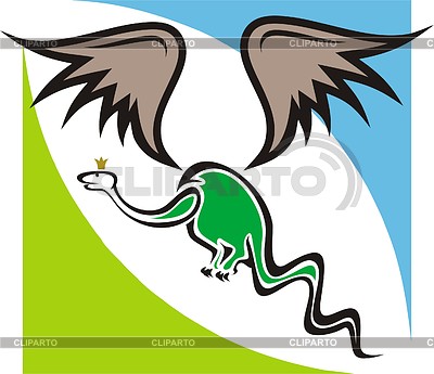 400x345 Wyvern Stock Vector Graphics Cliparto