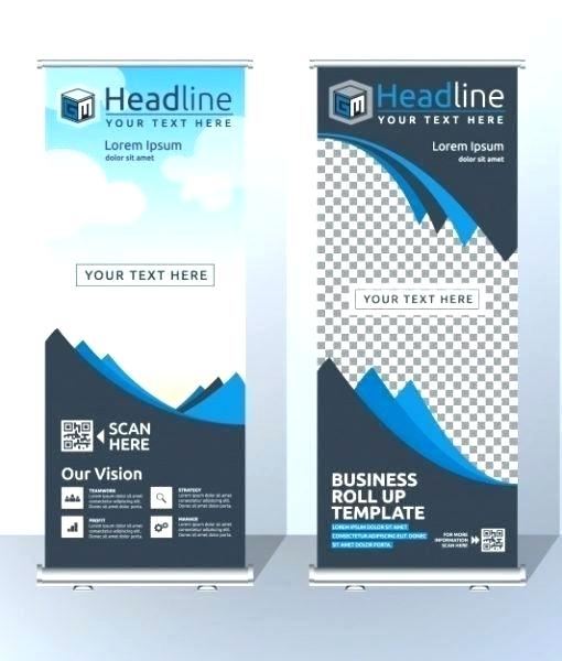 510x600 The Layout Of Roll Up Banner Stands Royalty Free Vector The Layout