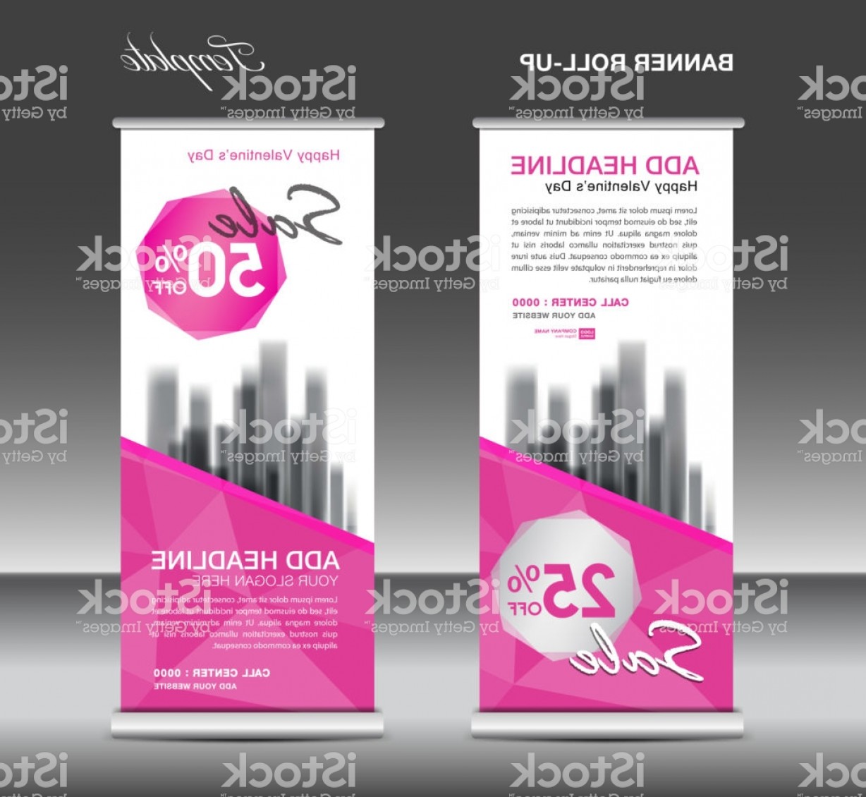 1228x1130 Pink Roll Up Banner Template Vector Advertisement X Banner Poster
