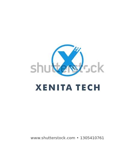 450x470 Letter X Logo Template, Technology Icon Design Vector Letter
