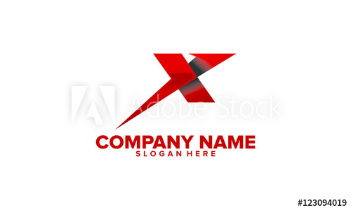 500x300 X Initial Logo Vector And Illustration