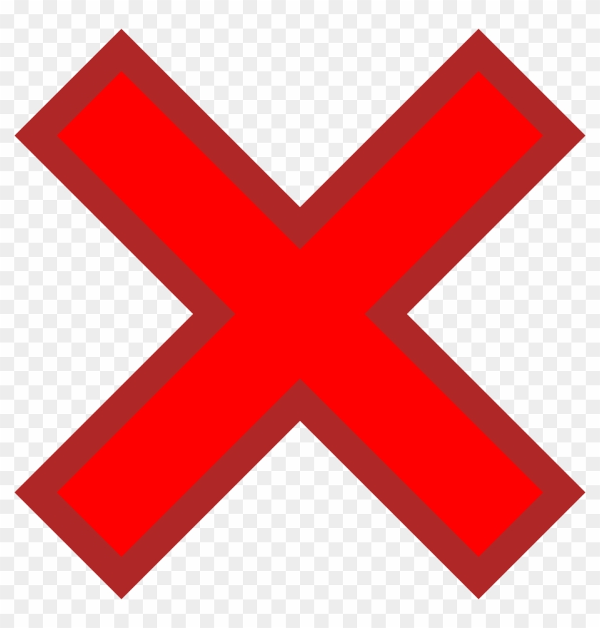 840x880 Free Vector Not Ok Mark Clip Art