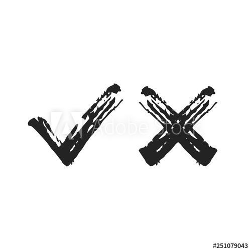 500x500 Black Handdrawn Checkmarks Icons Set Hand Drawn Check Marks, Tick