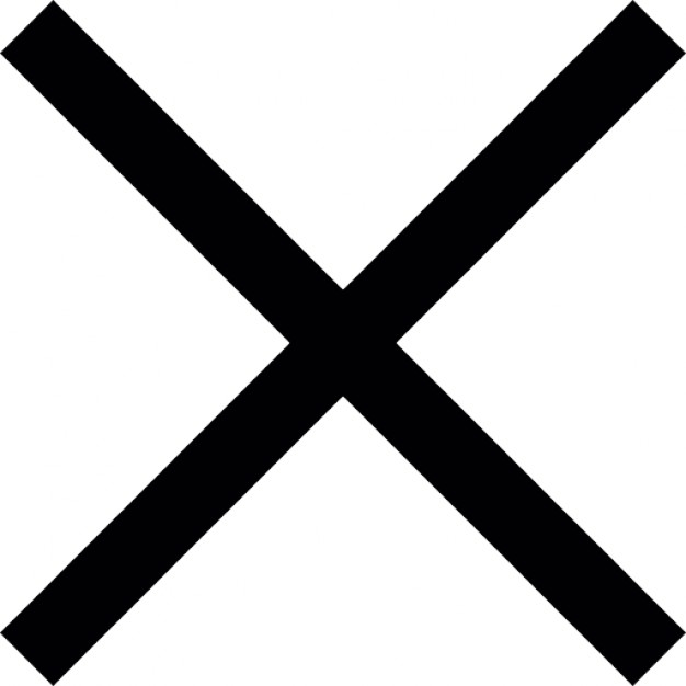 626x626 X Mark Clipart Black And White