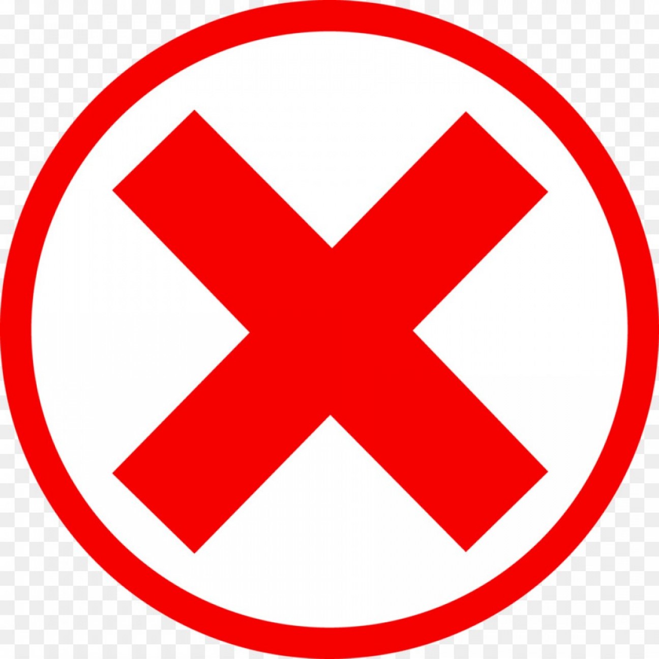 1296x1296 X Out Mark Vector Lamaison