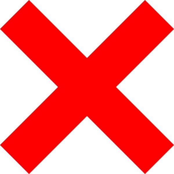 600x600 X Clipart Vector Illustration For Free Download And Use Images