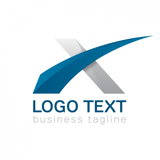 626x626 Letter X Logo, Blue And Gray Colors Free Vectors Ui Download