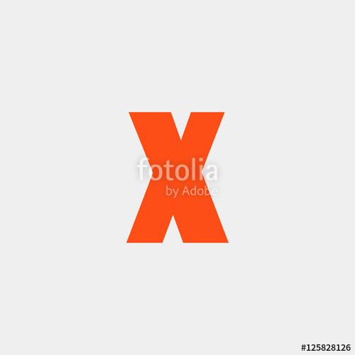 500x500 Letter X Vector, Logo Useful As Branding Symbol, Corporate