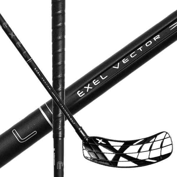 600x600 Exel Vector X Black Oval Cm Floorball Stick