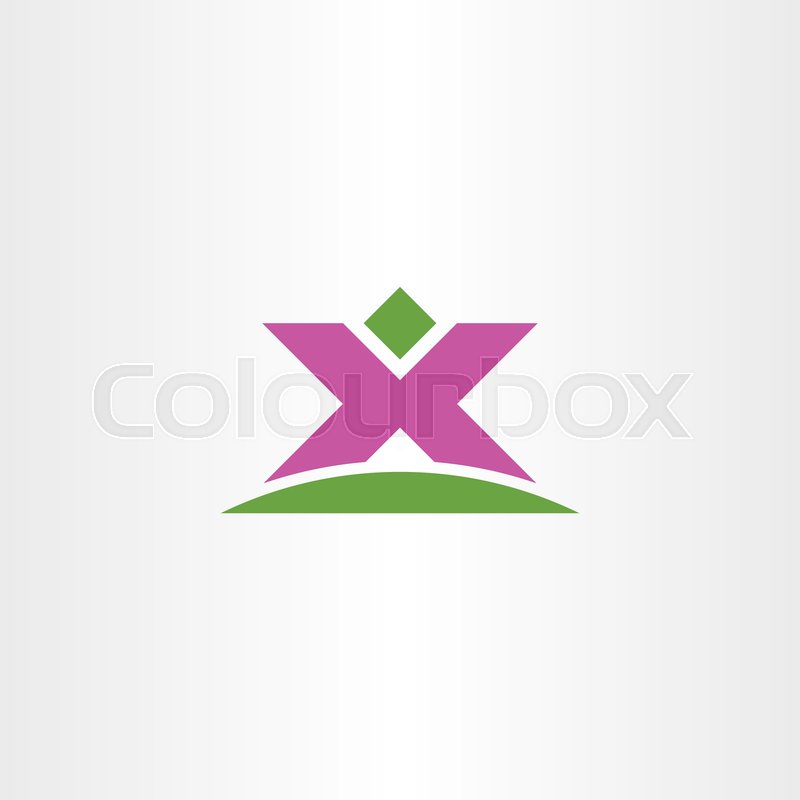 800x800 Man Winner Letter X Logo Vector Icon Stock Vector Colourbox