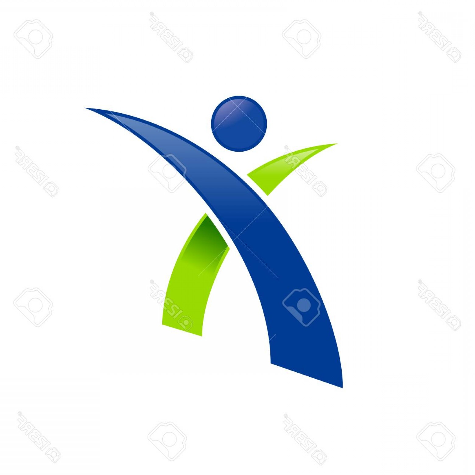 1560x1560 Photostock Vector Initial X Human Figure Abstract Success Vector