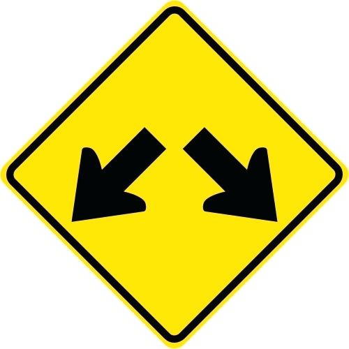 500x500 Street Sign Arrow Details About Reflective Double Symbol Road