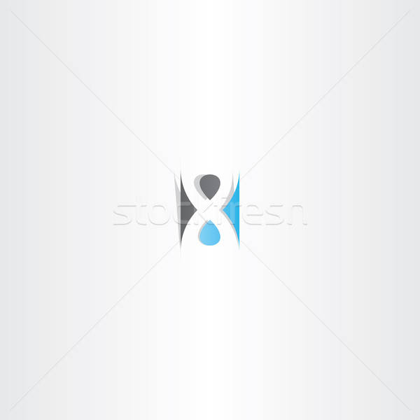 600x600 Number Eight Letter X Infinity Symbol Vector Illustration