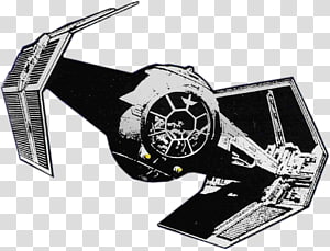 300x229 Black And White Tie Fighter Illustration, Star Wars Tie Fighter