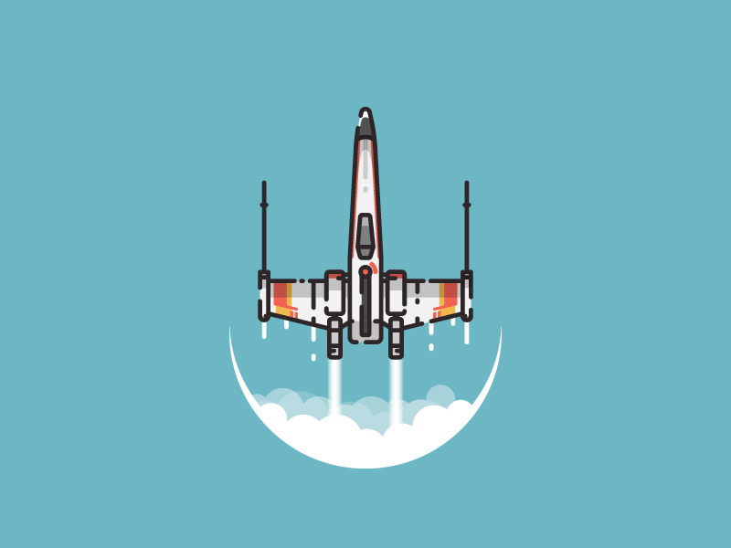 800x600 X Wing Starfighter Illustration
