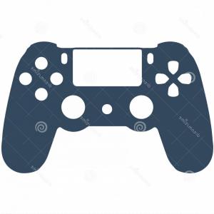 300x300 Stock Illustration Ps Game Controller Vector Silhouette Ideal