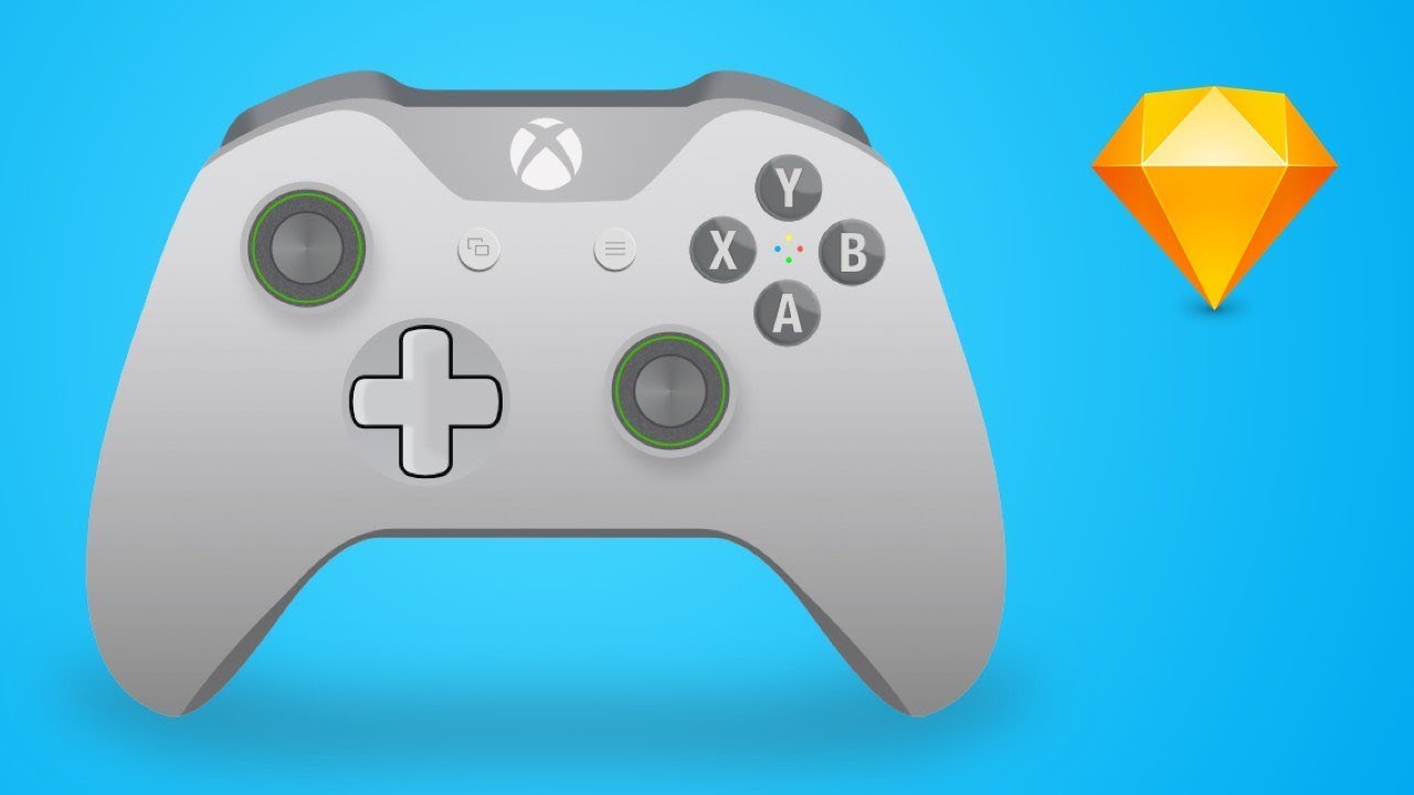 1280x720 Illustration Tutorial How To Design An Xbox One Controller Vector