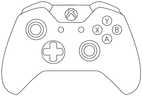 482x327 Xbox One Controller Template