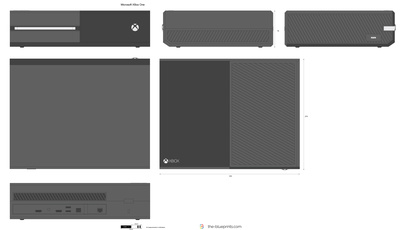400x230 Microsoft Xbox One Vector Drawing