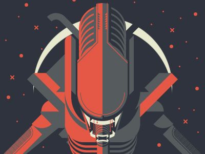 400x300 Art Alien Vs Predator, Typography Poster, Vector Art