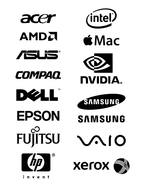 480x640 Free Logo Vector Brands Acer, Intel, Amd, Apple Mac, Asus, Compaq