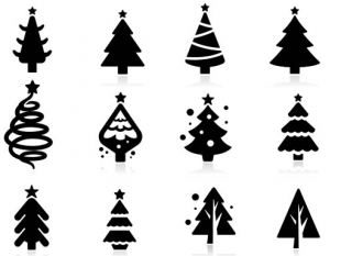 310x233 Christmas Tree Silhouette Vectors Free Vectors Ui Download