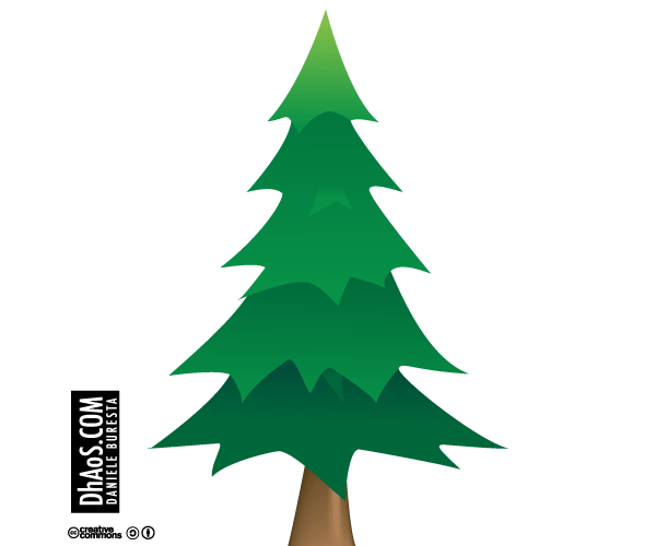 600x500 Christmas Tree Vector Image Free Download