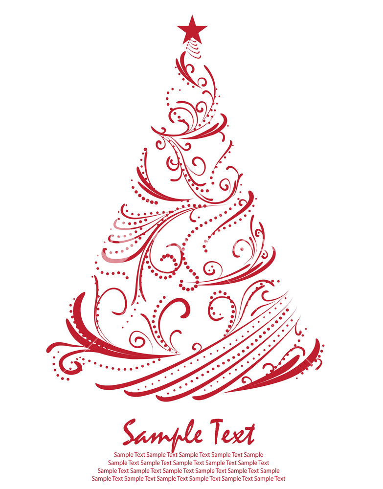 783x1000 Christmas Tree Vector Royalty Free Stock Image