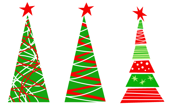 600x375 Free Christmas Tree Vector