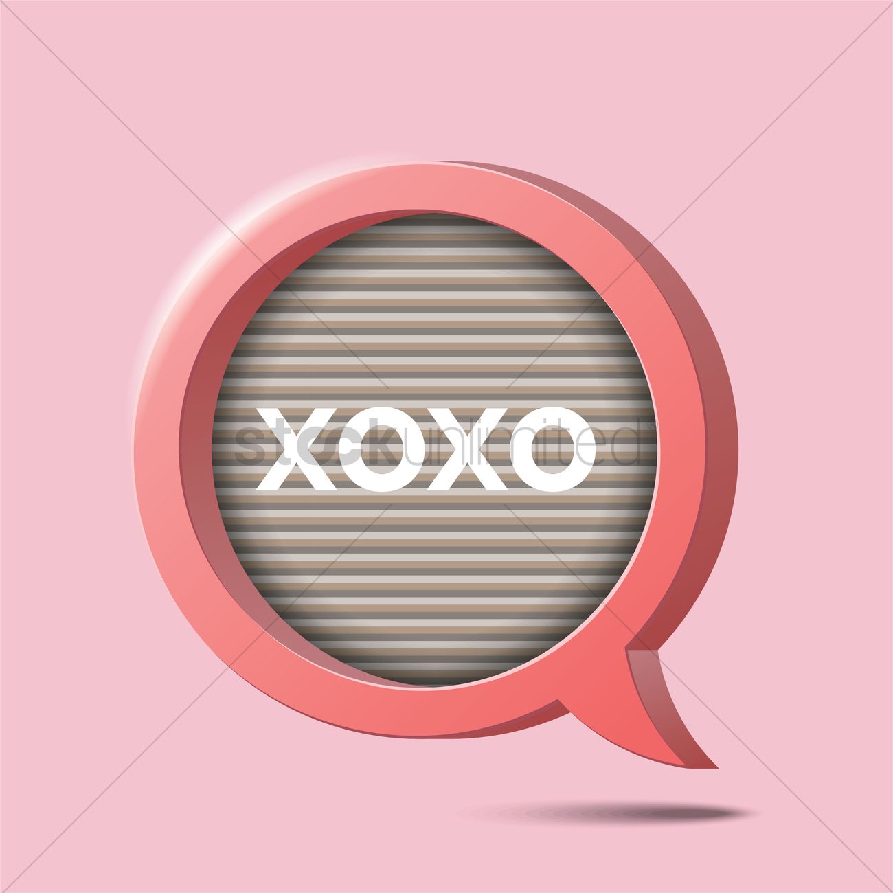 1300x1300 Speech Bubble With Xoxo Vector Image