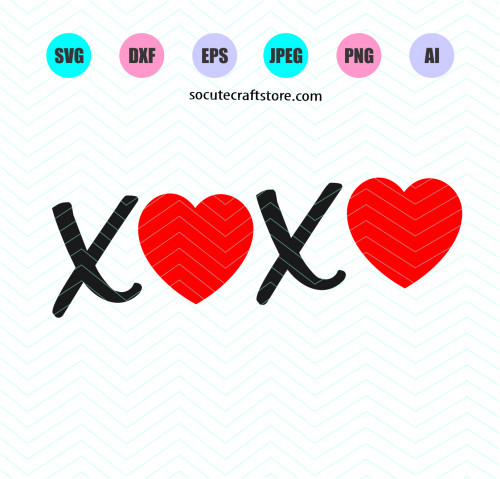 500x479 Xoxo Dxf Png Cut Vector Silhouette Cricut