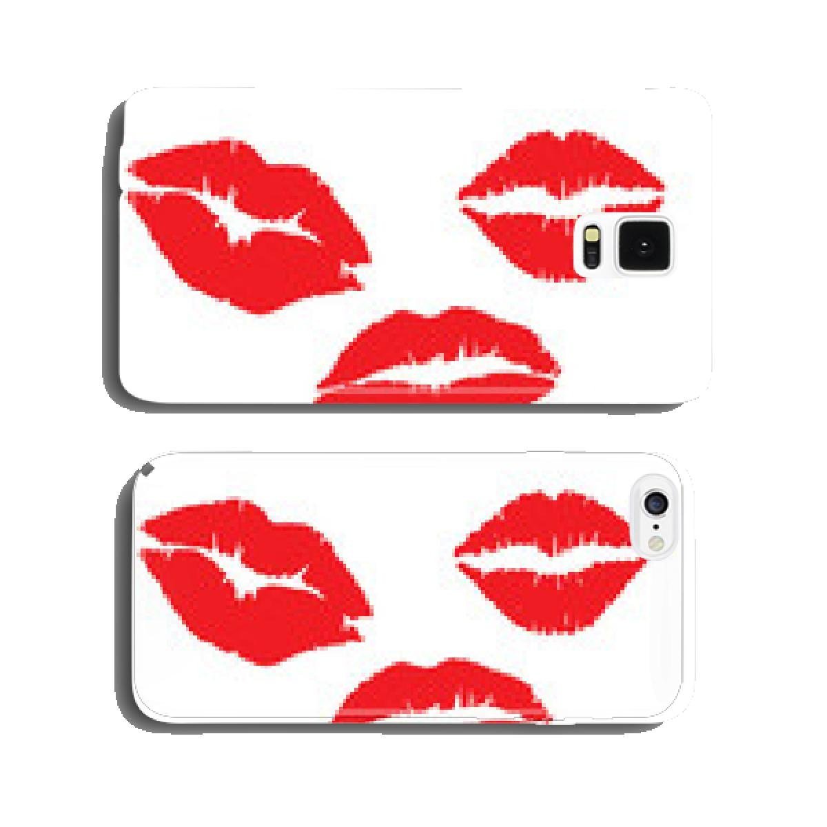 1200x1200 Print Of Red Lips Kiss Xoxo Vector Illustration Cell Phone Cover