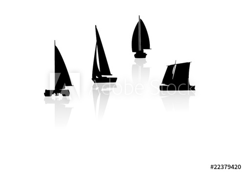 500x352 Yacht Silhouette