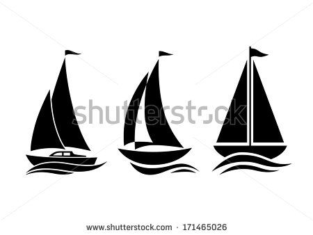 450x338 Free Vector Sailboat Silhouettes Art Sailboat, Vector Free