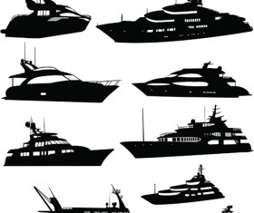 280x235 Yacht Vector Silhouette Free Download