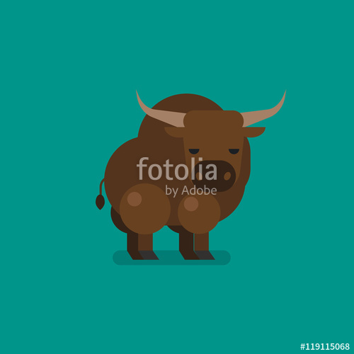 500x500 Yak Vector Flat Illustration Stock Image And Royalty Free Vector