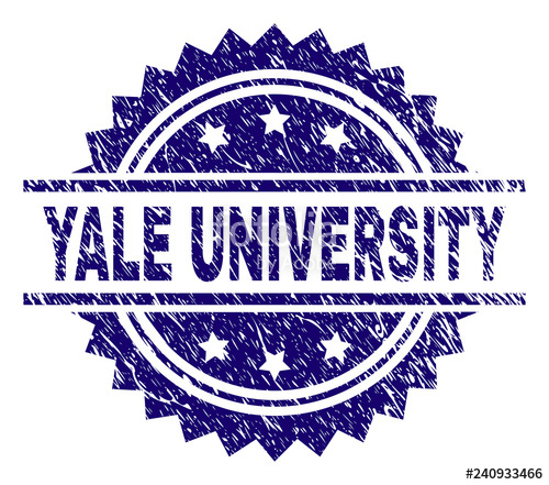 500x441 Yale University Stamp Seal Watermark With Distress Style Blue