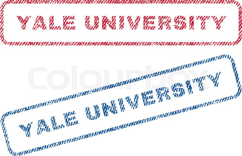 800x518 Yale University Text Textile Seal Stock Vector Colourbox
