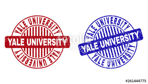 500x286 Grunge Yale University Round Stamp Seals Isolated On A White