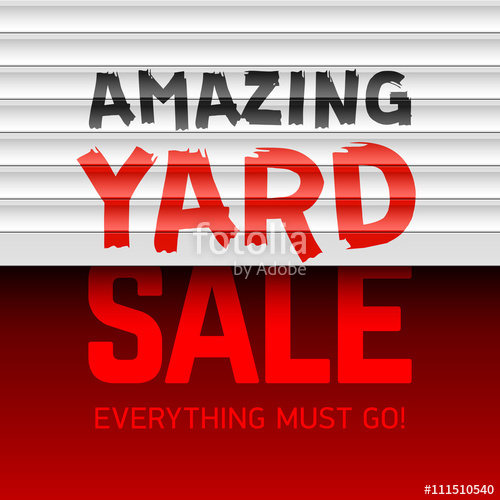 500x500 Amazing Yard Sale Poster Template Stock Image And Royalty Free