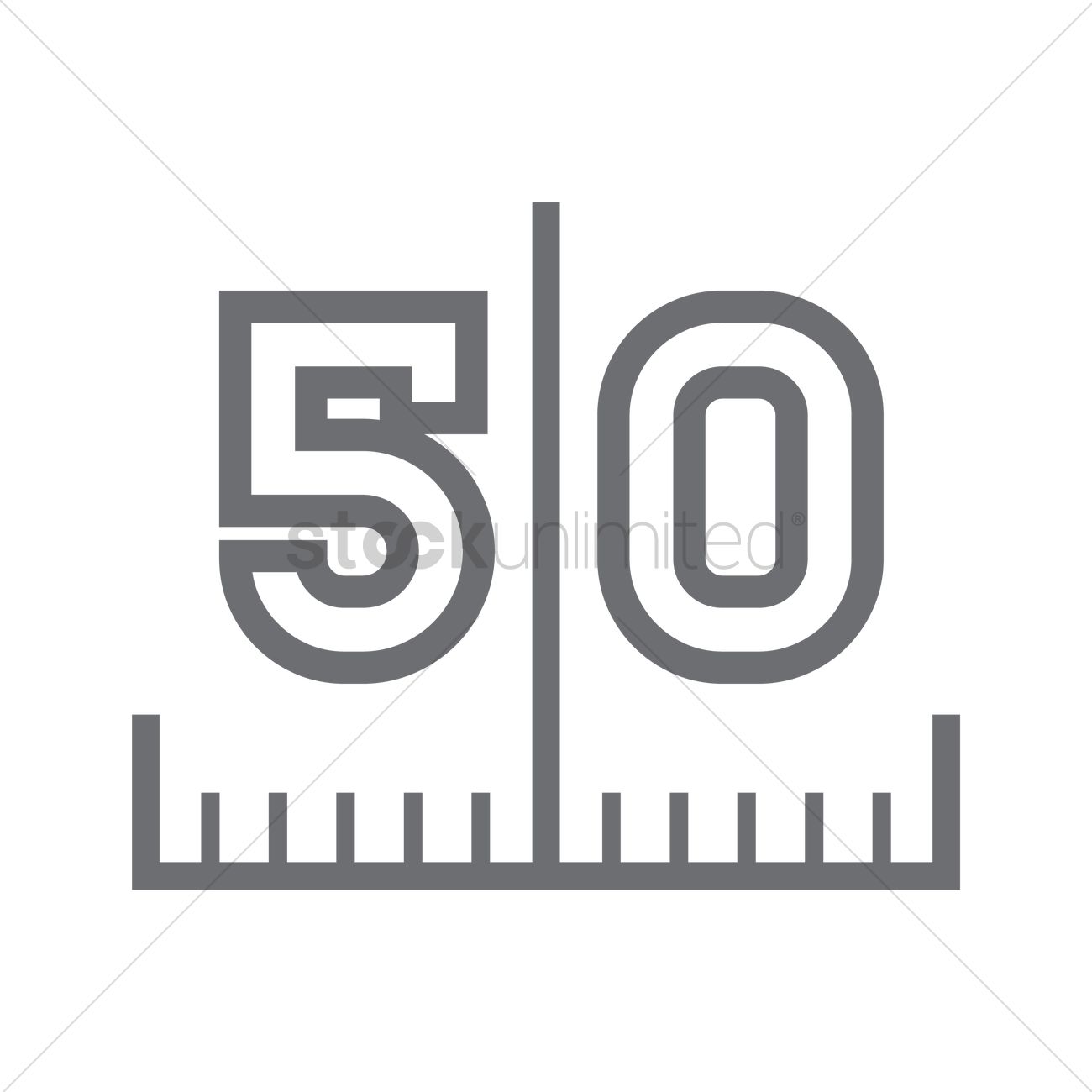 1300x1300 Yard Line On American Football Field Vector Image